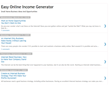 Tablet Screenshot of easyonlineincomegenerator.blogspot.com