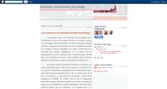 Desktop Screenshot of educacionconocimientoytecnologia.blogspot.com