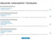 Tablet Screenshot of educacionconocimientoytecnologia.blogspot.com