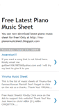 Mobile Screenshot of my-pianomusicsheet.blogspot.com