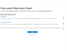 Tablet Screenshot of my-pianomusicsheet.blogspot.com
