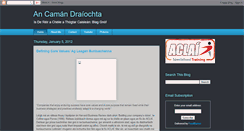 Desktop Screenshot of ancamandraiochta.blogspot.com