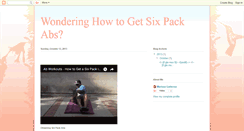 Desktop Screenshot of insanesixpackabsworkout.blogspot.com