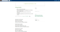 Desktop Screenshot of cristantiello.blogspot.com