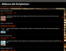 Tablet Screenshot of bitacoradelscriptorium.blogspot.com