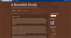 Desktop Screenshot of abrewtifulworld.blogspot.com