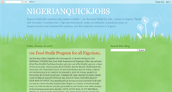 Desktop Screenshot of nigerianquickjobs.blogspot.com