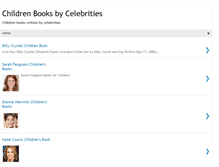 Tablet Screenshot of children-books-celebrities.blogspot.com