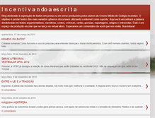 Tablet Screenshot of incentivandoaescrita.blogspot.com