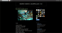Desktop Screenshot of dancemusicacapellas4u.blogspot.com