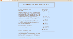 Desktop Screenshot of baskinginhisblessings.blogspot.com