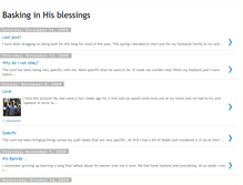 Tablet Screenshot of baskinginhisblessings.blogspot.com