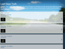 Tablet Screenshot of lastdaystruth.blogspot.com