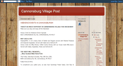 Desktop Screenshot of cannonsburgvillagepost.blogspot.com