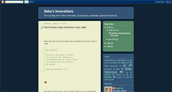 Desktop Screenshot of debusinnovations.blogspot.com