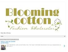 Tablet Screenshot of bloomingcotton.blogspot.com