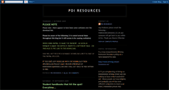 Desktop Screenshot of pdiresources.blogspot.com