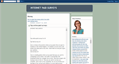 Desktop Screenshot of internet-paid-survey1.blogspot.com