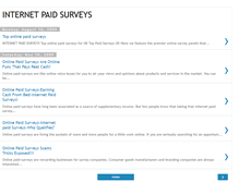 Tablet Screenshot of internet-paid-survey1.blogspot.com