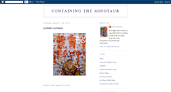 Desktop Screenshot of containingtheminotaur.blogspot.com