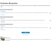 Tablet Screenshot of evolutionrevolutioncarclub.blogspot.com