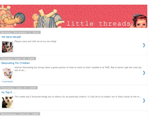 Tablet Screenshot of littlethread.blogspot.com