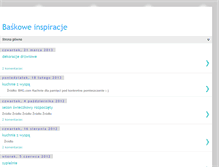 Tablet Screenshot of baskoweinspiracje.blogspot.com
