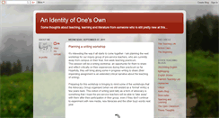 Desktop Screenshot of myownidentity.blogspot.com