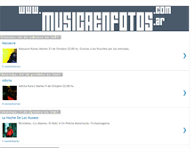 Tablet Screenshot of musicaenfotos.blogspot.com