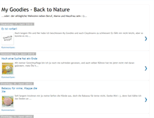 Tablet Screenshot of mygoodies-backtonature.blogspot.com