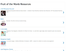 Tablet Screenshot of fruitofthewombresources.blogspot.com