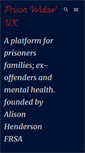 Mobile Screenshot of prisonersfamiliesvoices.blogspot.com