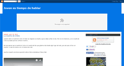 Desktop Screenshot of jovenestiempodehablar.blogspot.com