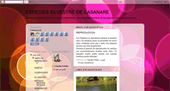 Desktop Screenshot of especiesilvestrecasanare.blogspot.com