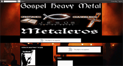 Desktop Screenshot of gospelheavymetal.blogspot.com