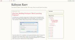 Desktop Screenshot of kaloyanraev.blogspot.com