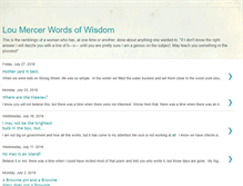 Tablet Screenshot of loumercerwordsofwisdom.blogspot.com