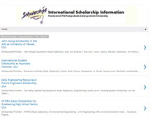 Tablet Screenshot of infos-scholarships.blogspot.com