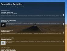 Tablet Screenshot of generationrefueled.blogspot.com