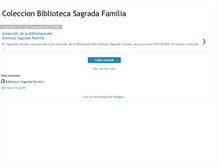 Tablet Screenshot of coleccionsagradafamilia.blogspot.com