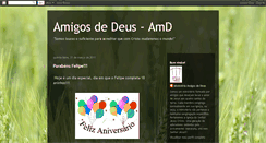 Desktop Screenshot of amigosdedeus2010.blogspot.com
