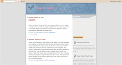 Desktop Screenshot of hugsfortaylor.blogspot.com