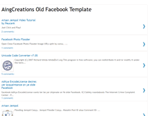 Tablet Screenshot of old-facebook-template.blogspot.com