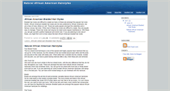 Desktop Screenshot of naturalafricanamericanhairstyles.blogspot.com