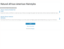 Tablet Screenshot of naturalafricanamericanhairstyles.blogspot.com