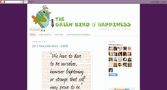 Desktop Screenshot of greenbirdofhappiness.blogspot.com