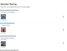 Tablet Screenshot of monster-racing.blogspot.com