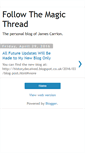 Mobile Screenshot of followthemagicthread.blogspot.com