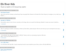 Tablet Screenshot of elkriverkids.blogspot.com