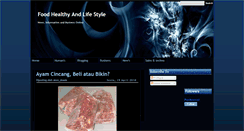 Desktop Screenshot of foodhealtyandlifestyle.blogspot.com